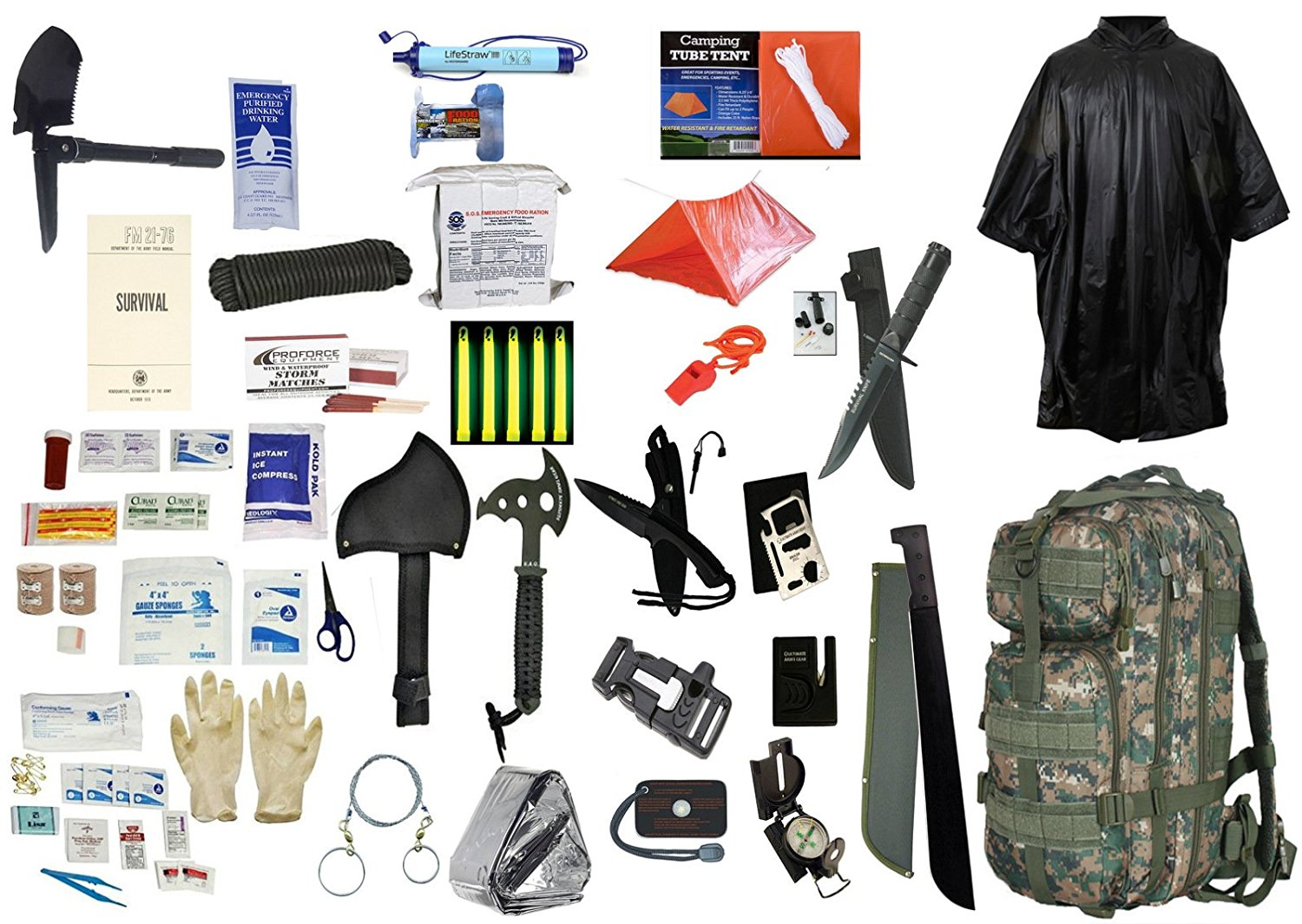Купить ей все необходимое. Bug out Bag Survival Kit. Набор для выживания (a-rs028). Экипировка для выживания в экстремальных условиях. Минимальный набор для выживания.